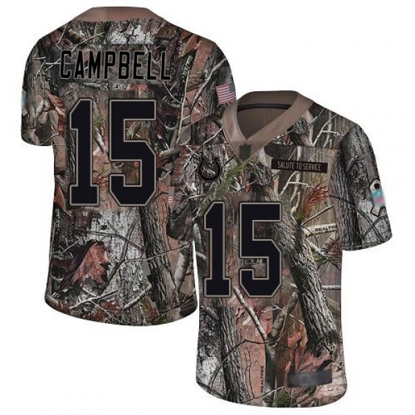 Nike Colts #15 Parris Campbell Camo Men's Stitched NFL Limited Rush Realtree Jersey