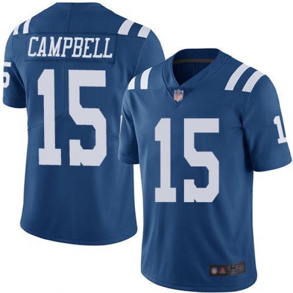 Nike Colts #15 Parris Campbell Royal Blue Men's Stitched NFL Limited Rush Jersey