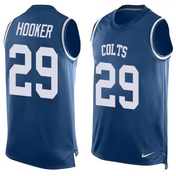 Nike Colts #29 Malik Hooker Royal Blue Team Color Men's Stitched NFL Limited Tank Top Jersey