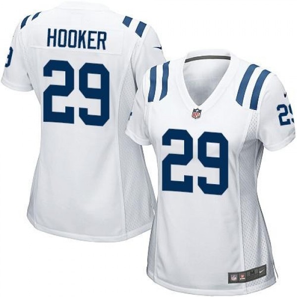 Women's Colts #29 Malik Hooker White Stitched NFL Elite Jersey