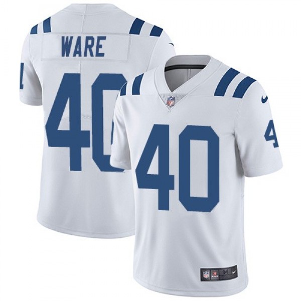 Nike Colts #40 Spencer Ware White Men's Stitched NFL Vapor Untouchable Limited Jersey