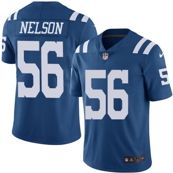 Nike Colts #56 Quenton Nelson Royal Blue Men's Stitched NFL Limited Rush Jersey
