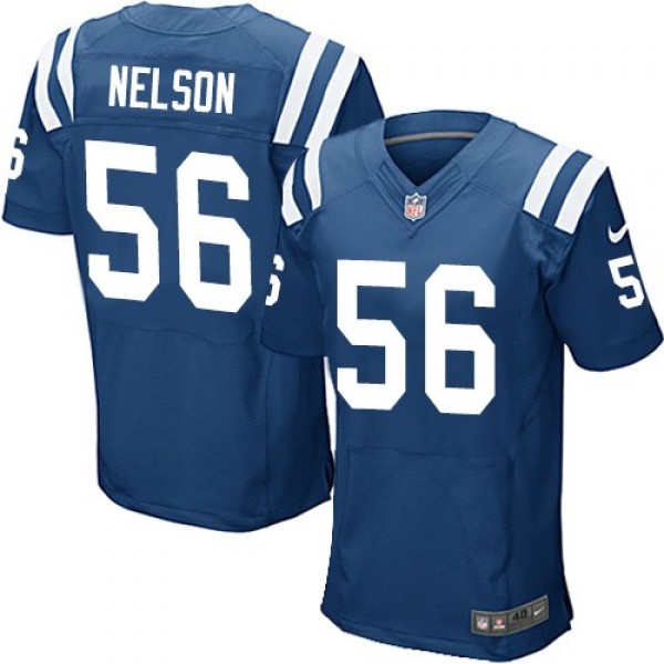 Nike Colts #56 Quenton Nelson Royal Blue Team Color Men's Stitched NFL Elite Jersey