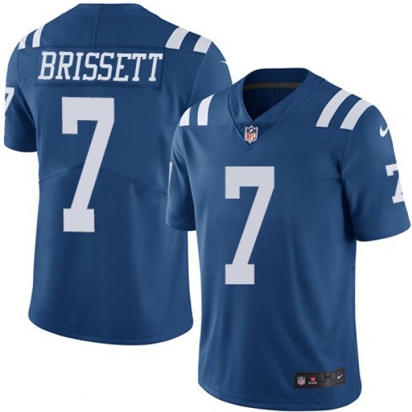 Nike Colts #7 Jacoby Brissett Royal Blue Men's Stitched NFL Limited Rush Jersey
