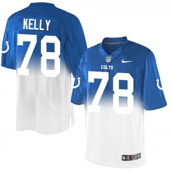 Nike Colts #78 Ryan Kelly Royal Blue/White Men's Stitched NFL Elite Fadeaway Fashion Jersey