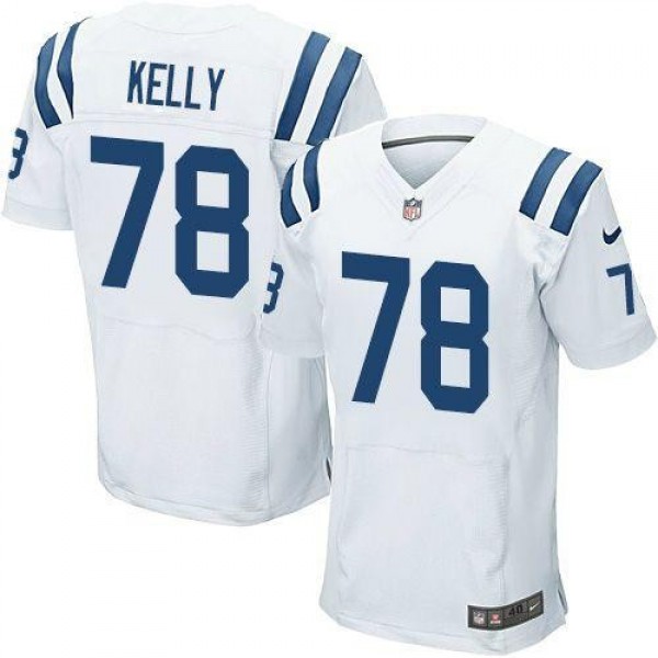 Nike Colts #78 Ryan Kelly White Men's Stitched NFL Elite Jersey