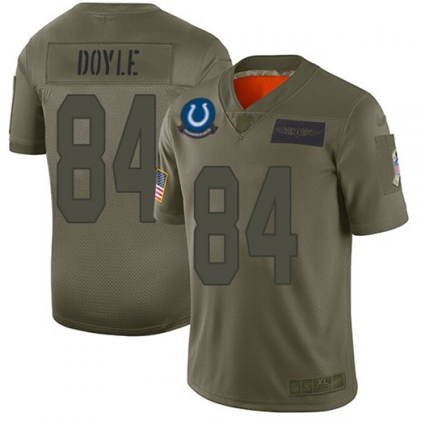 Nike Colts #84 Jack Doyle Camo Men's Stitched NFL Limited 2019 Salute To Service Jersey