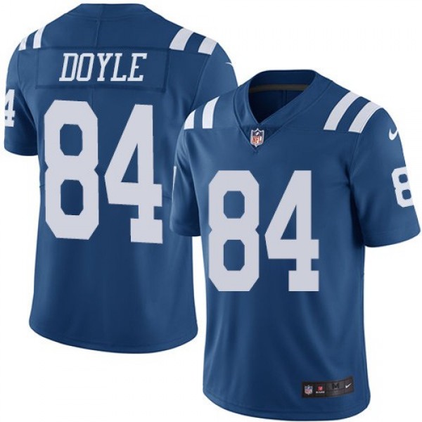 Nike Colts #84 Jack Doyle Royal Blue Men's Stitched NFL Limited Rush Jersey