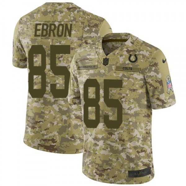 Nike Colts #85 Eric Ebron Camo Men's Stitched NFL Limited 2018 Salute To Service Jersey