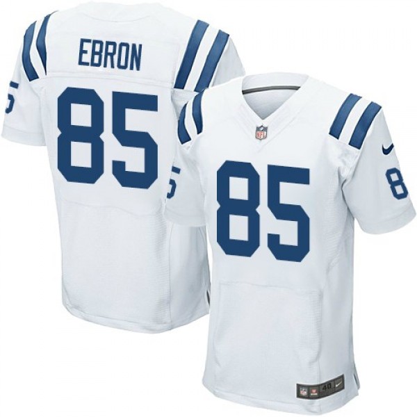 Nike Colts #85 Eric Ebron White Men's Stitched NFL Elite Jersey