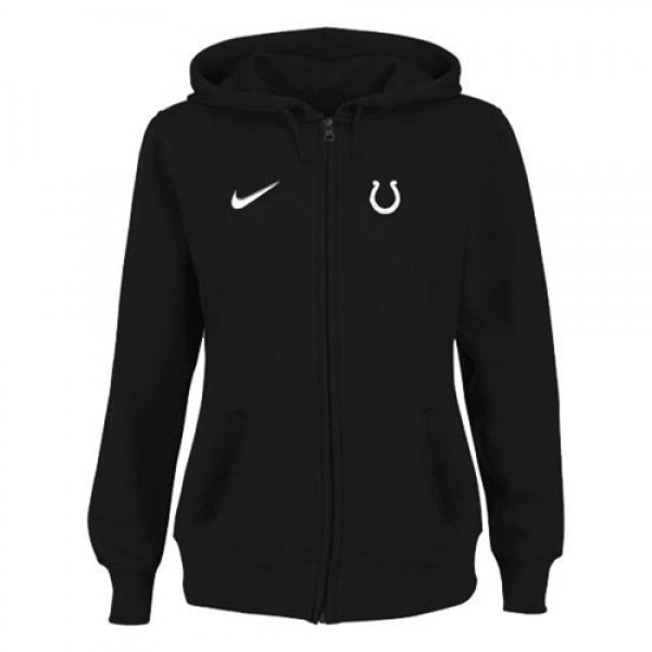 Women's Indianapolis Colts Stadium Rally Full Zip Hoodie Black Jersey
