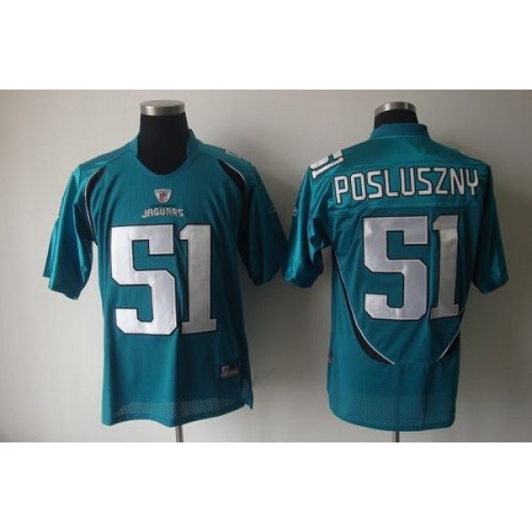 Jaguars #51 Paul Posluszny Green Stitched NFL Jersey