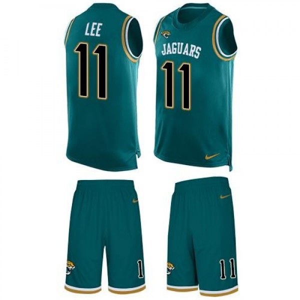 Nike Jaguars #11 Marqise Lee Teal Green Alternate Men's Stitched NFL Limited Tank Top Suit Jersey