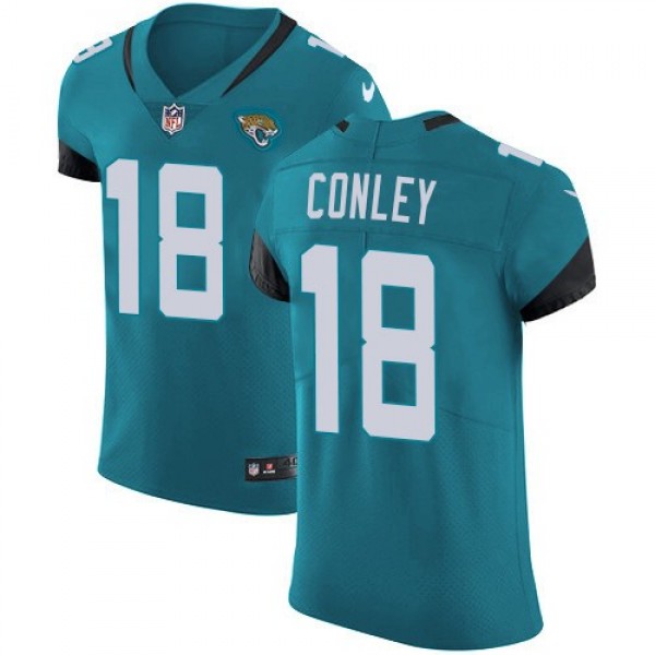 Nike Jaguars #18 Chris Conley Teal Green Alternate Men's Stitched NFL Vapor Untouchable Elite Jersey