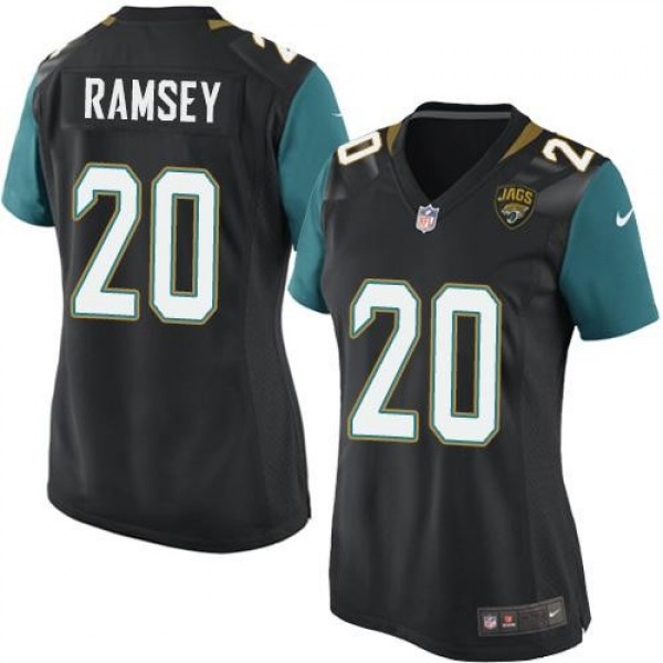 Women's Jaguars #20 Jalen Ramsey Black Alternate Stitched NFL Elite Jersey