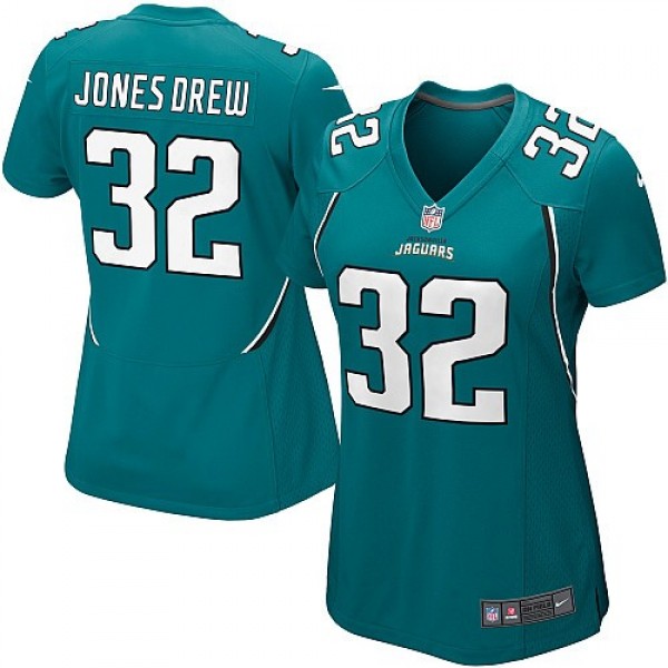 Women's Jaguars #32 Maurice Jones-Drew Teal Green Team Color NFL Game Jersey