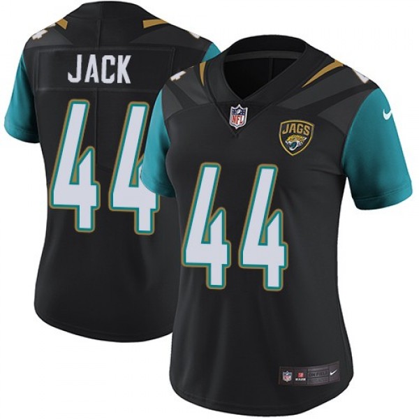 Women's Jaguars #44 Myles Jack Black Alternate Stitched NFL Vapor Untouchable Limited Jersey