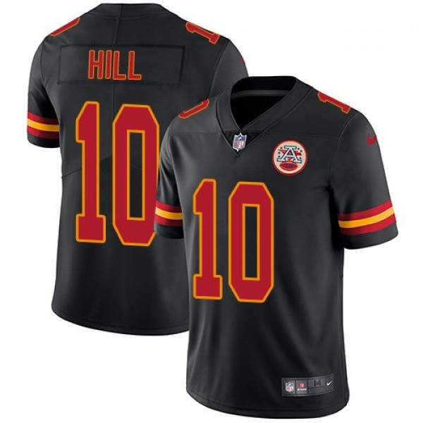 Nike Chiefs #10 Tyreek Hill Black Men's Stitched NFL Limited Rush Jersey