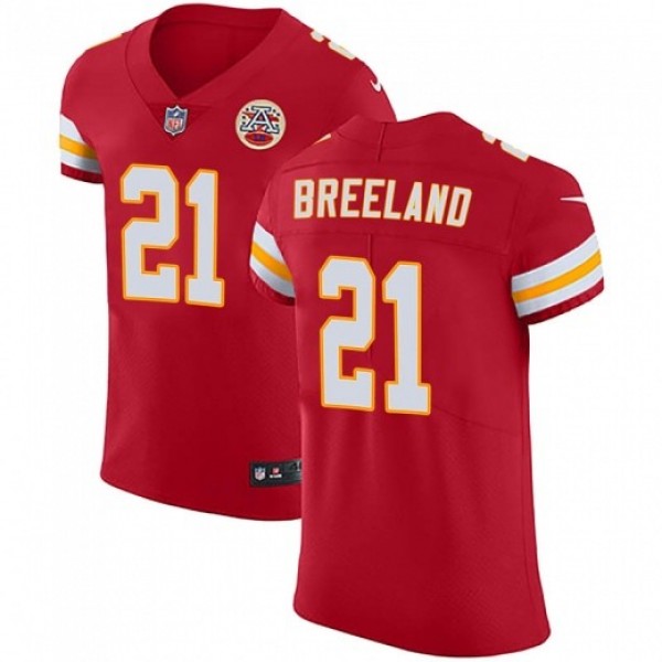 Nike Chiefs #21 Bashaud Breeland Red Team Color Men's Stitched NFL Vapor Untouchable Elite Jersey