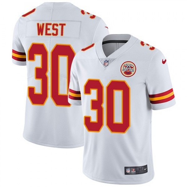 Nike Chiefs #30 Charcandrick West White Men's Stitched NFL Vapor Untouchable Limited Jersey