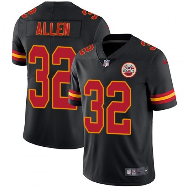 Nike Chiefs #32 Marcus Allen Black Men's Stitched NFL Limited Rush Jersey