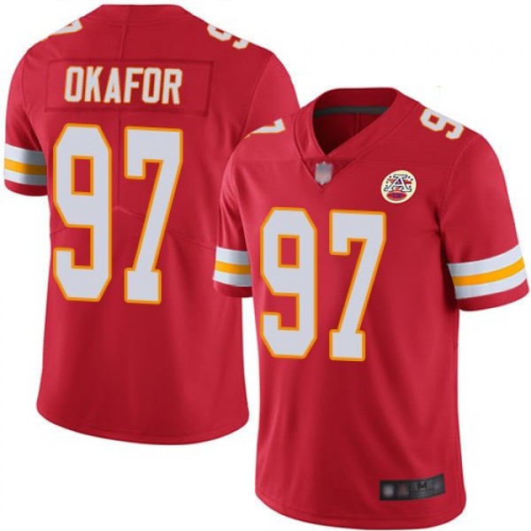 Nike Chiefs #97 Alex Okafor Red Team Color Men's Stitched NFL Vapor Untouchable Limited Jersey
