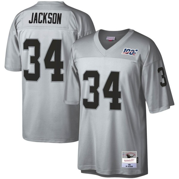تاتو وشم Las Vegas Raiders #34 Bo Jackson Mitchell & Ness NFL 100 Retired ... تاتو وشم