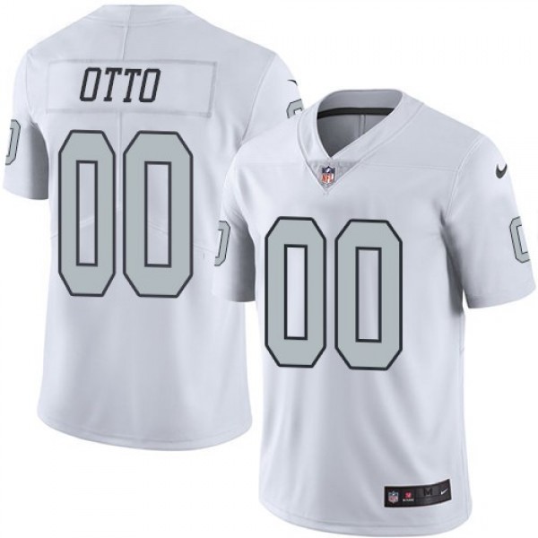 Nike Raiders #00 Jim Otto White Men's Stitched NFL Limited Rush Jersey