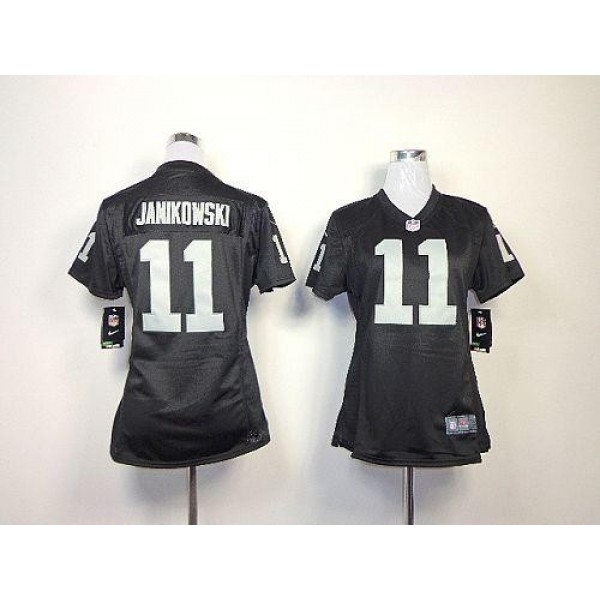 ايفون الازرق الجديد Women's Raiders #11 Sebastian Janikowski Black Team Color Stitched ... ايفون الازرق الجديد