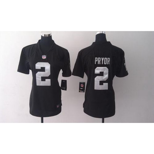 مرطب بودي شوب Women's Raiders #2 Terrelle Pryor Black Team Color Stitched NFL ... مرطب بودي شوب