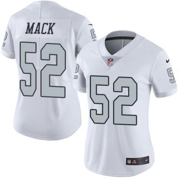 عرض كام Women's Raiders #52 Khalil Mack White Stitched NFL Limited Rush ... عرض كام
