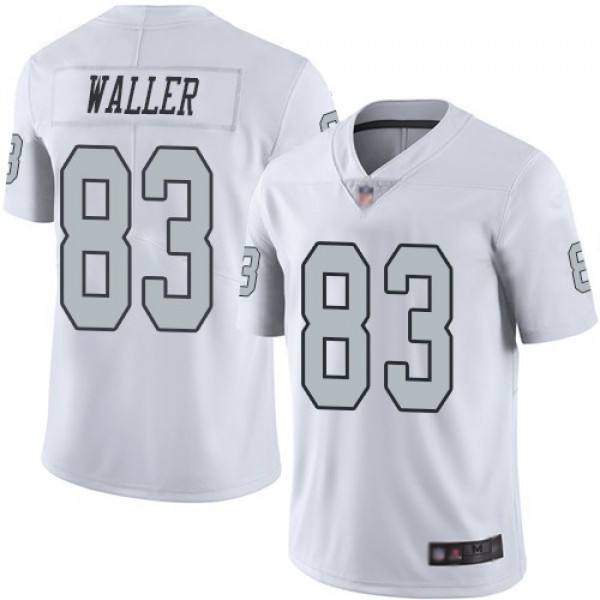 Nike Raiders #83 Darren Waller White Men's Stitched NFL Limited Rush Jersey