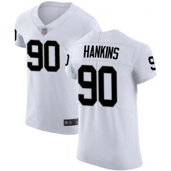 Nike Raiders #90 Johnathan Hankins White Men's Stitched NFL Vapor Untouchable Elite Jersey