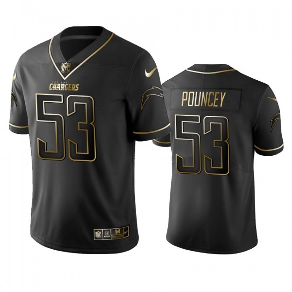 Chargers #53 Mike Pouncey Men's Stitched NFL Vapor Untouchable Limited Black Golden Jersey