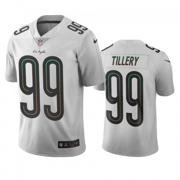 Los Angeles Chargers #99 Jerry Tillery White Vapor Limited City Edition NFL Jersey
