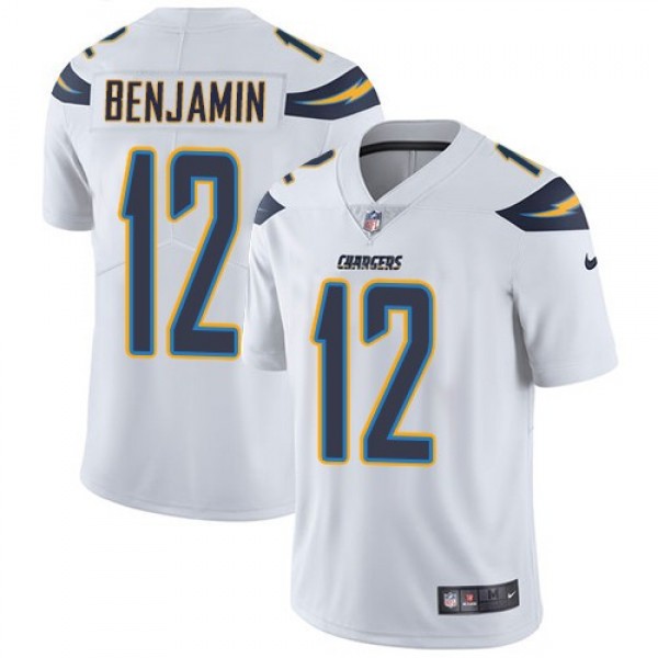 Nike Chargers #12 Travis Benjamin White Men's Stitched NFL Vapor Untouchable Limited Jersey