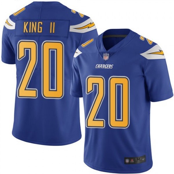 Nike Chargers #20 Desmond King II Electric Blue Men's Stitched NFL Limited Rush Jersey