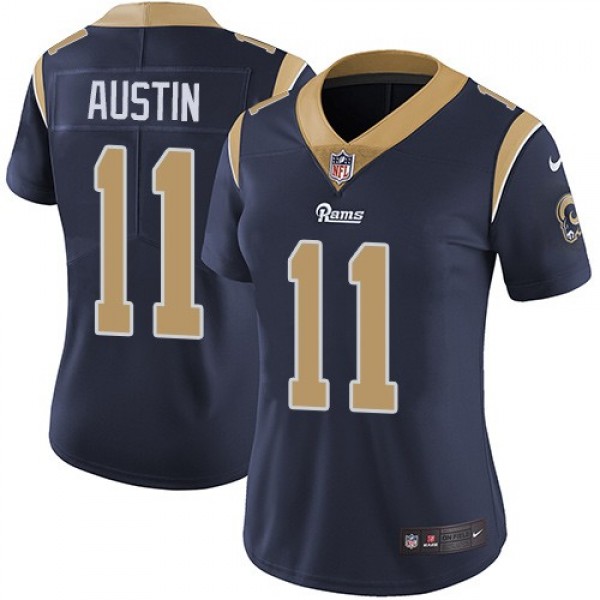 Women's Rams #11 Tavon Austin Navy Blue Team Color Stitched NFL Vapor Untouchable Limited Jersey