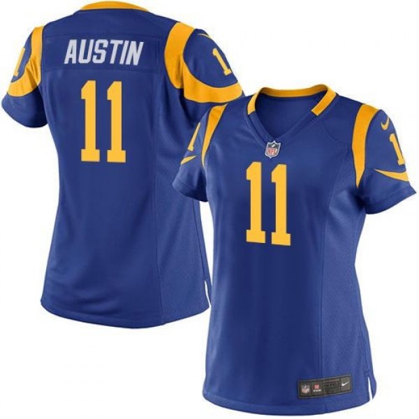 Women's Rams #11 Tavon Austin Royal Blue Alternate Stitched NFL Elite Jersey