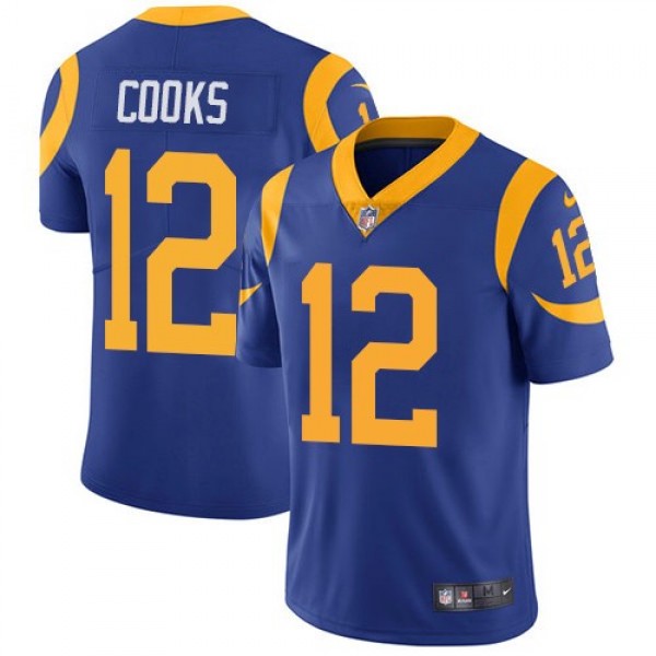 Nike Rams #12 Brandin Cooks Royal Blue Alternate Men's Stitched NFL Vapor Untouchable Limited Jersey