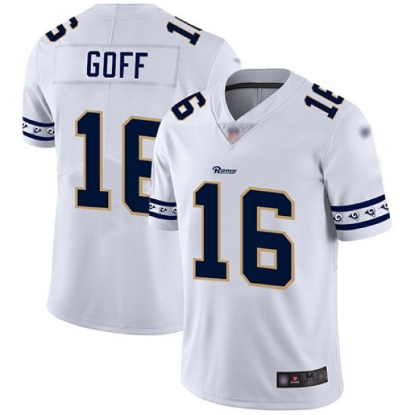 Nike Rams #16 Jared Goff White Men's Stitched NFL Limited Team Logo Fashion Jersey