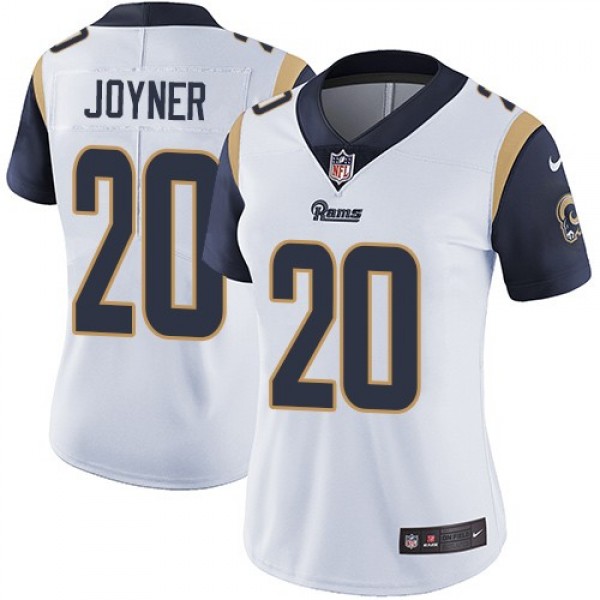 Women's Rams #20 Lamarcus Joyner White Stitched NFL Vapor Untouchable Limited Jersey