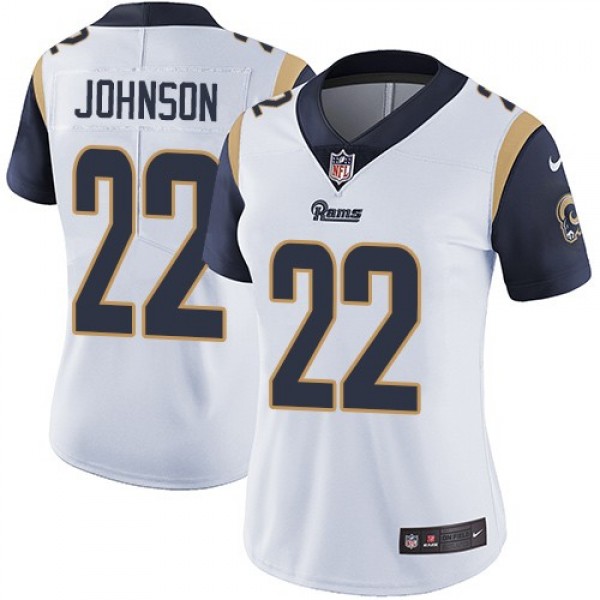 Women's Rams #22 Trumaine Johnson White Stitched NFL Vapor Untouchable Limited Jersey