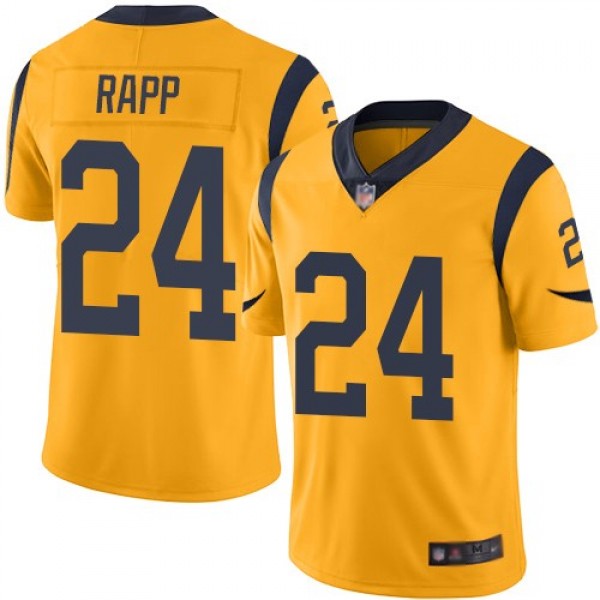 Nike Rams #24 Taylor Rapp Gold Men's Stitched NFL Limited Rush Jersey