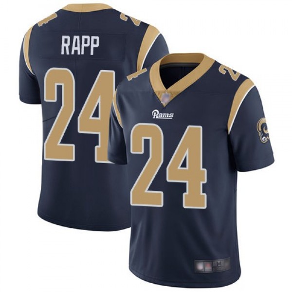Nike Rams #24 Taylor Rapp Navy Blue Team Color Men's Stitched NFL Vapor Untouchable Limited Jersey
