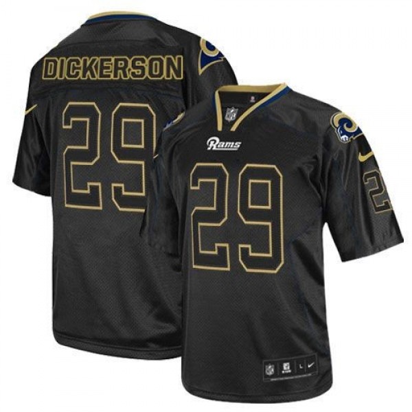 Nike Rams #29 Eric Dickerson Lights Out Black Men's Stitched NFL Elite Jersey
