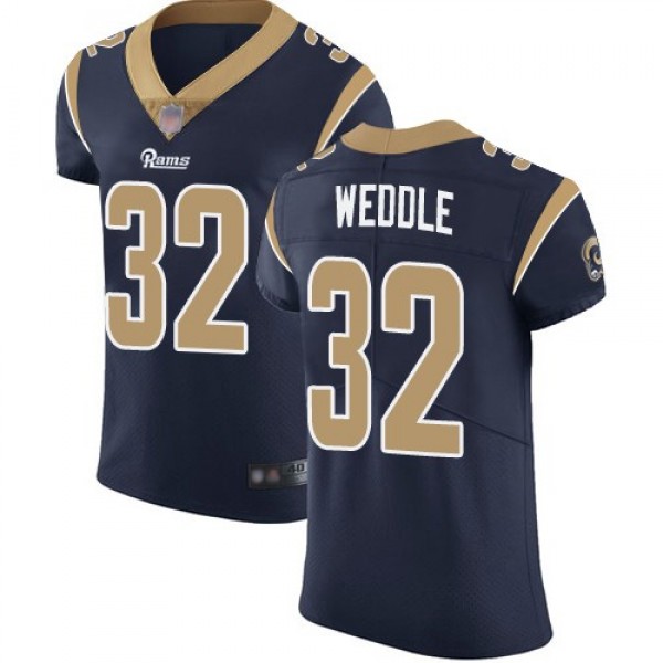 Nike Rams #32 Eric Weddle Navy Blue Team Color Men's Stitched NFL Vapor Untouchable Elite Jersey