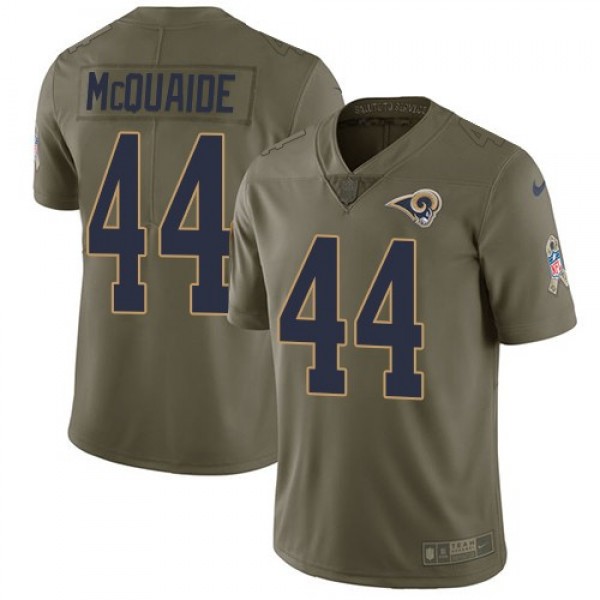Nike Rams #44 Jacob McQuaide Olive Men's Stitched NFL Limited 2017 Salute to Service Jersey