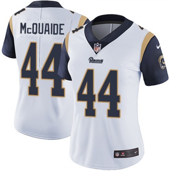 Women's Rams #44 Jacob McQuaide White Stitched NFL Vapor Untouchable Limited Jersey