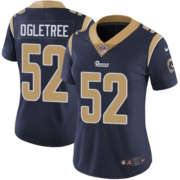 Women's Rams #52 Alec Ogletree Navy Blue Team Color Stitched NFL Vapor Untouchable Limited Jersey